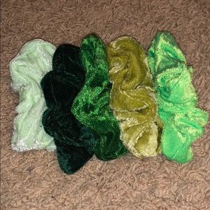 Green Pack Of Scrunchies